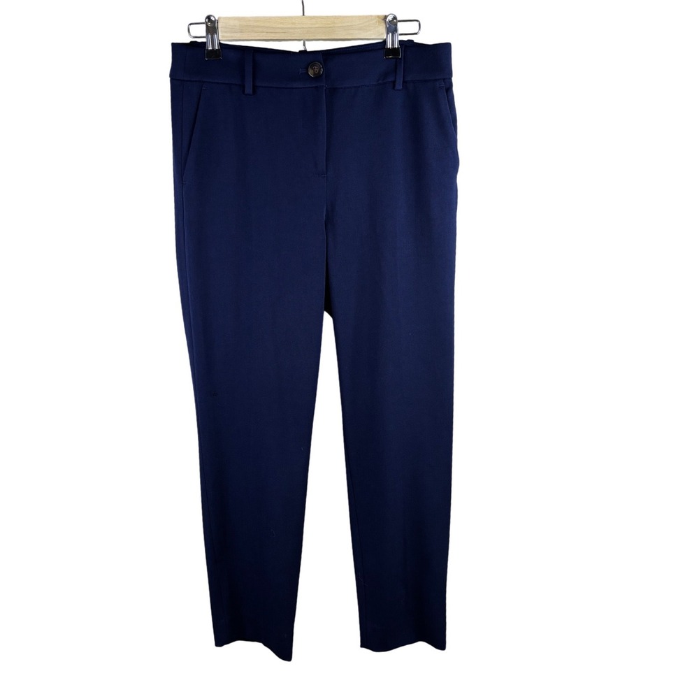 J.Crew Cameron Slim Crop Pant Navy Blue Size 6 Work Trousers NWT